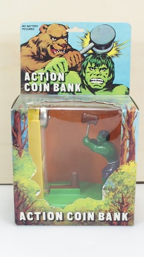 Spardose action coin bank 60er - bank,