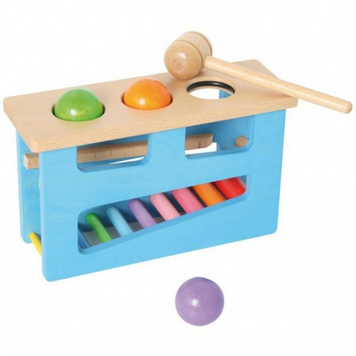 Klopfbank mit holzhammer 3 - mit,